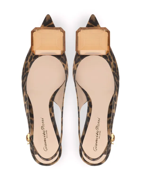 Gianvito Rossi Jaipur 55mm leopard print Pumps Farfetch