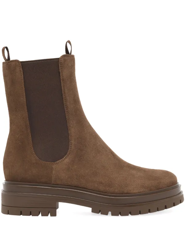 Gianvito Rossi Chester ブーツ | ブラウン | FARFETCH JP