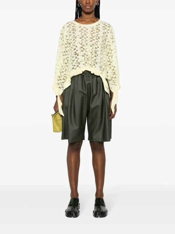 トップス Henrik Vibskov sheer tops Henrik Vibskov Octo Shirt Brown Clapping Oysters — Aggregate