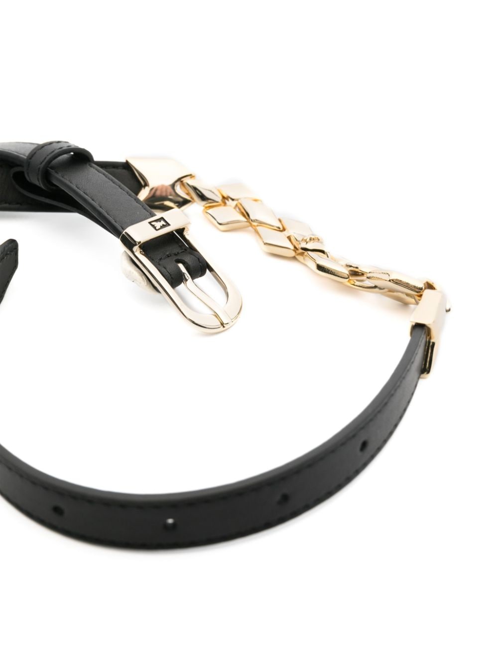 Image 2 of Patrizia Pepe chain-link detail leather belt