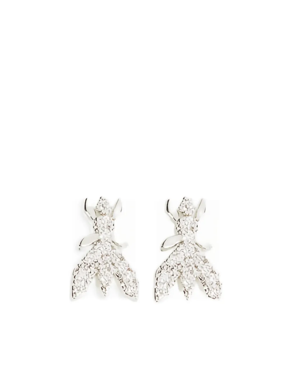 Patrizia Pepe rhinestone-embellished brass earrings | Silver | Image 1