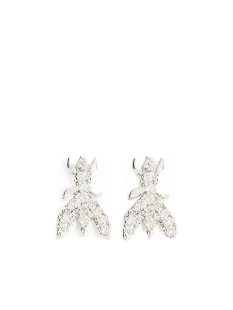 Patrizia Pepe rhinestone-embellished brass earrings