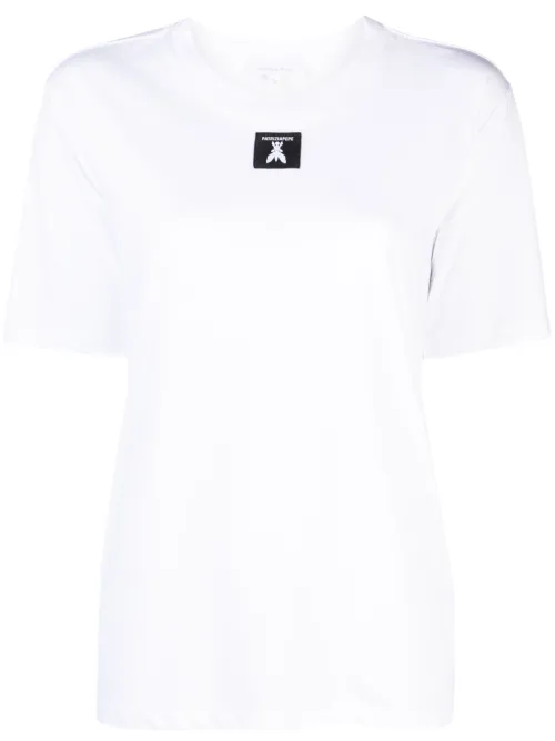 T-shirt en coton à patch logo - Patrizia Pepe - Modalova