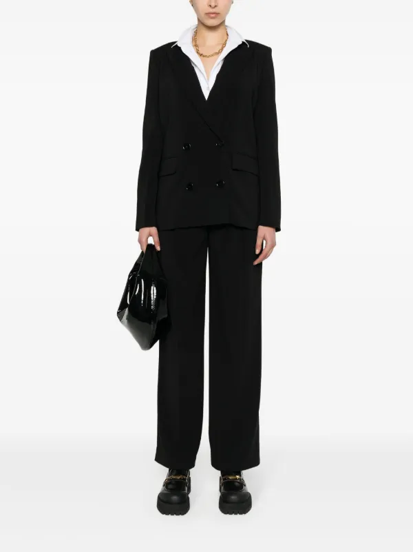ボトムスその他 Patrizia Pepe Tailored Double-Breasted Blazer Patrizia Pepe double-breasted Blazer | Black | FARFETCH