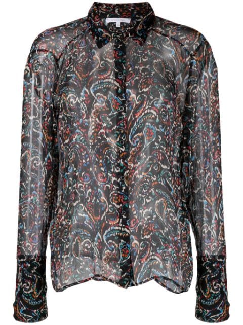 Patrizia Pepe long-sleeve paisley shirt