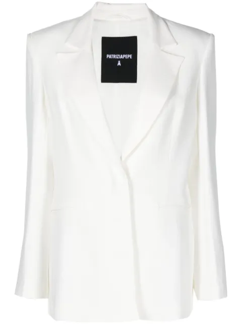 Patrizia Pepe single-breasted crepe blazer