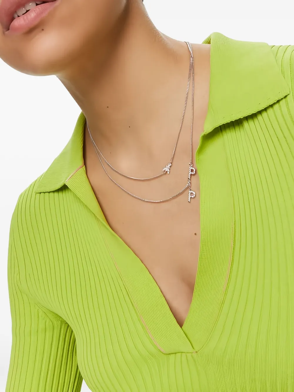 Patrizia Pepe double-chain necklace | Silver | Image 1