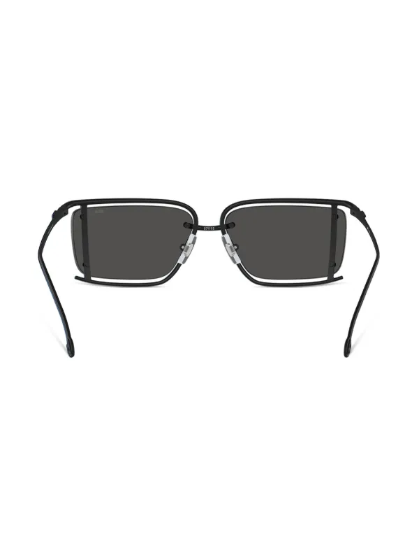 DIESEL スクエア型 サングラス 中古・古着通販】DIESEL (ディーゼル) スクエアサングラス ブラック