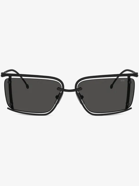 Diesel lentes de sol con armazón rectangular metálica