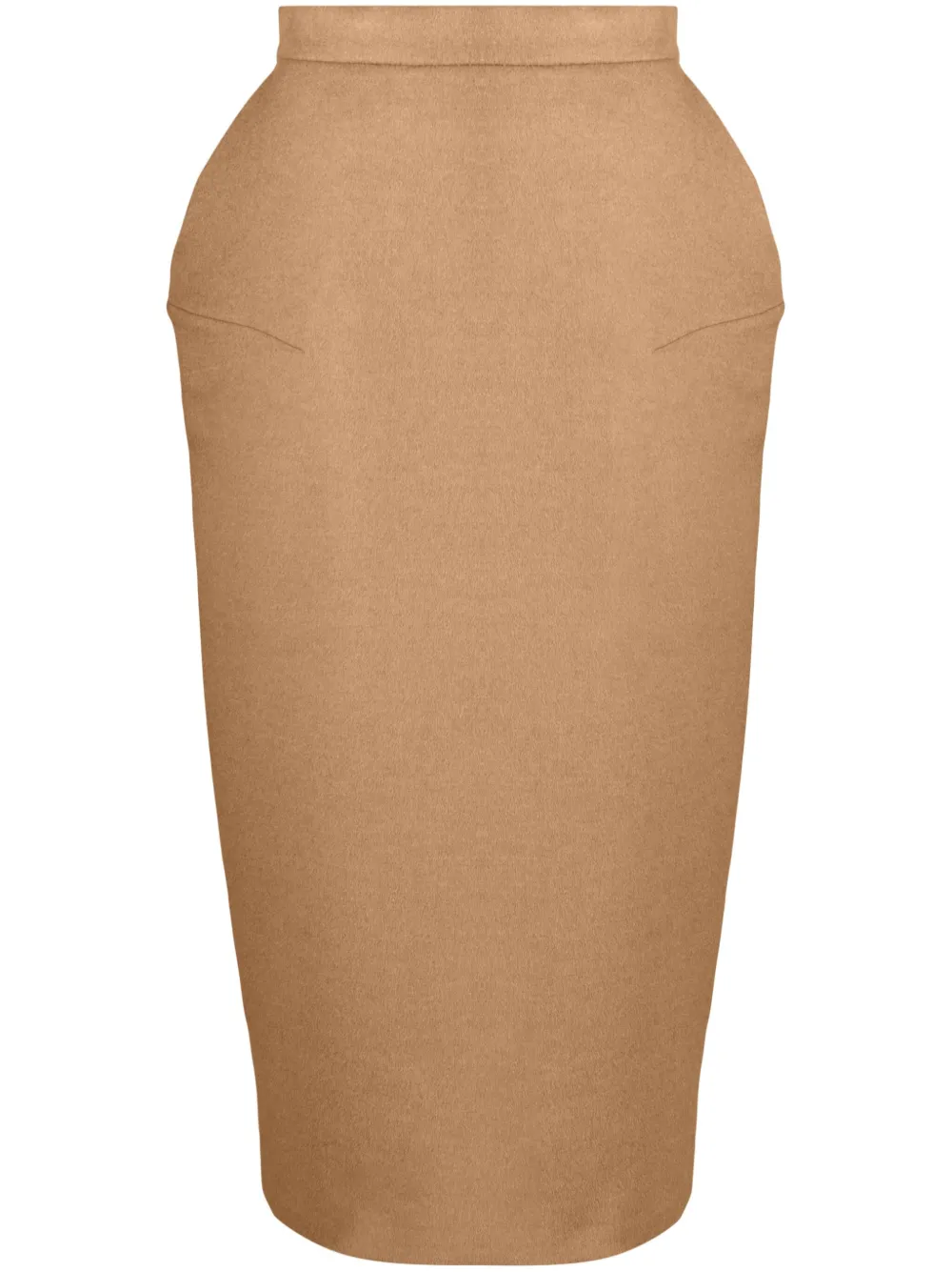 Max Mara Midi-rok met geborsteld detail Bruin