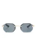 Cartier Eyewear geometric rimless sunglasses - Neutrals
