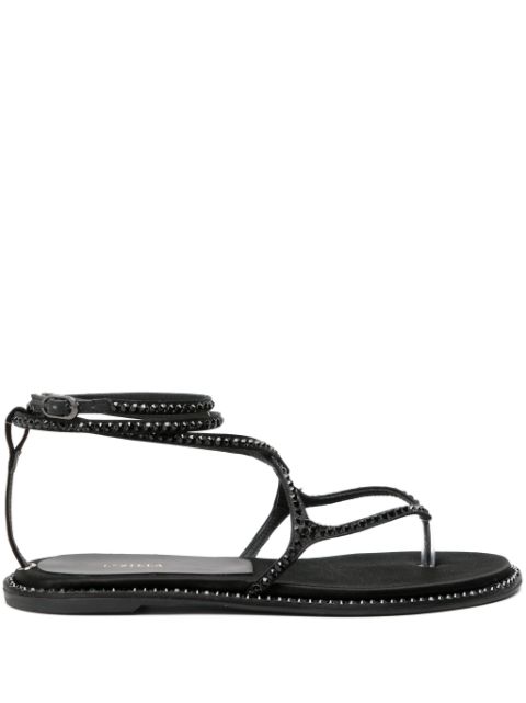 Le Silla Belen crystal-embellished flat sandals Women