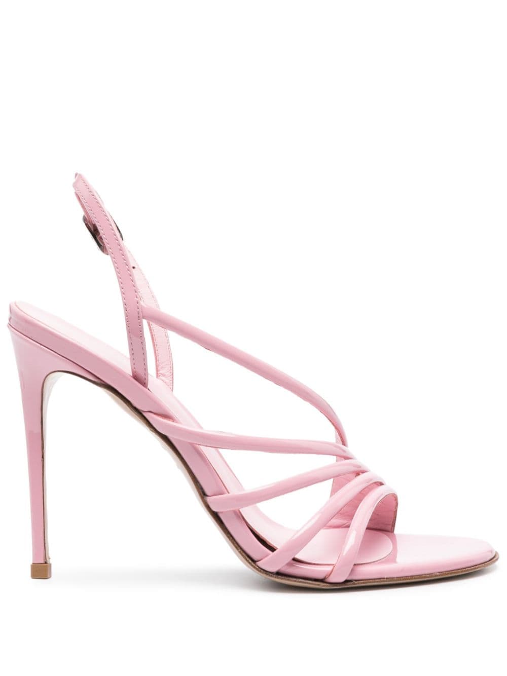 Le Silla Scarlet 105mm Leather Sandals In Pink