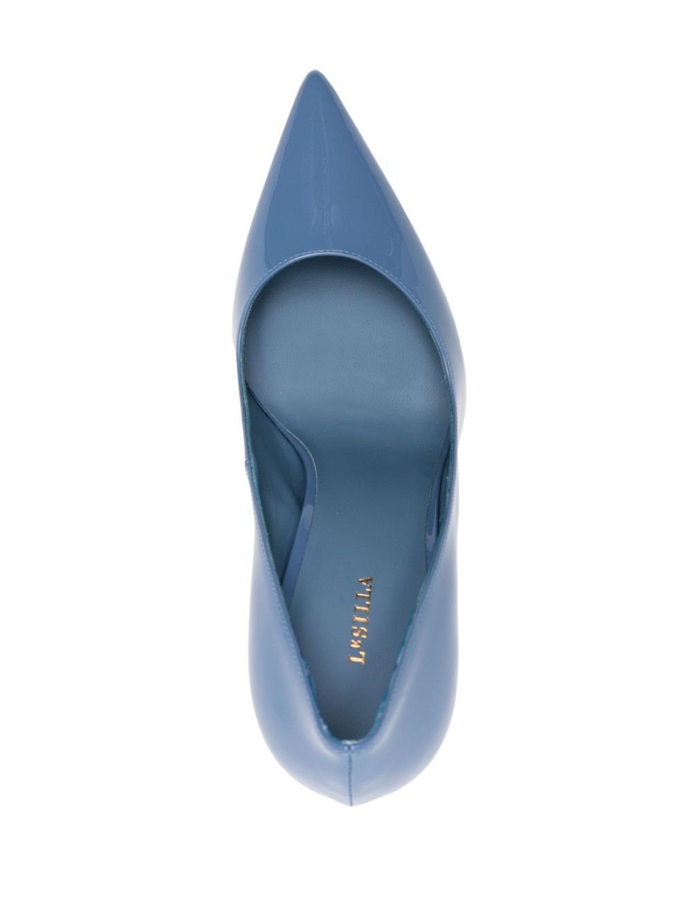 Shop Le Silla Eva 120mm Leather Pumps In Blue