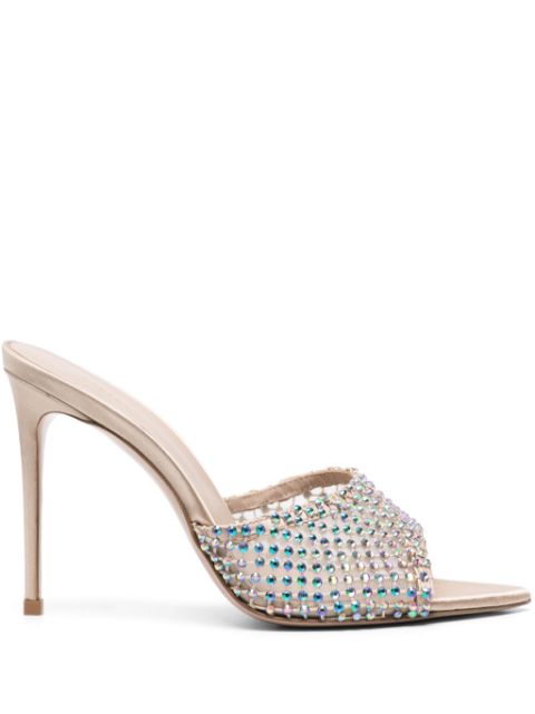 Le Silla Gilda 110mm crystal-embellished mules Women