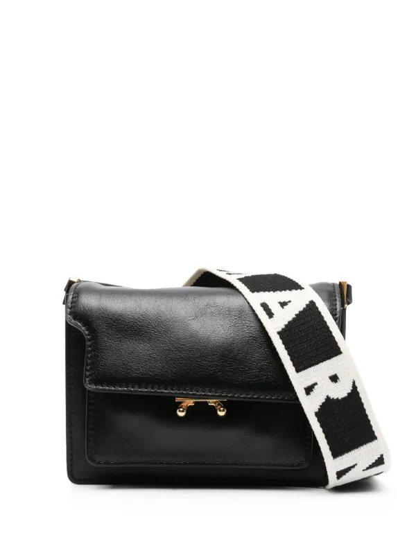 Marni Trunk Leather Crossbody Bag Black FARFETCH IE