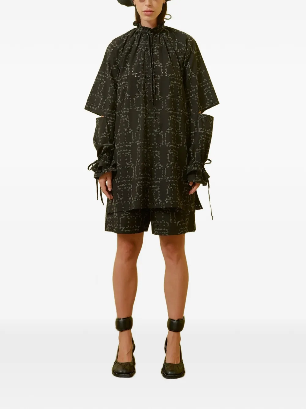 Henrik Vibskov Void Filler cut-out blouse - Nero