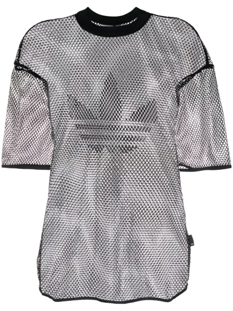 adidas Adilenium rhinestone mesh T-shirt