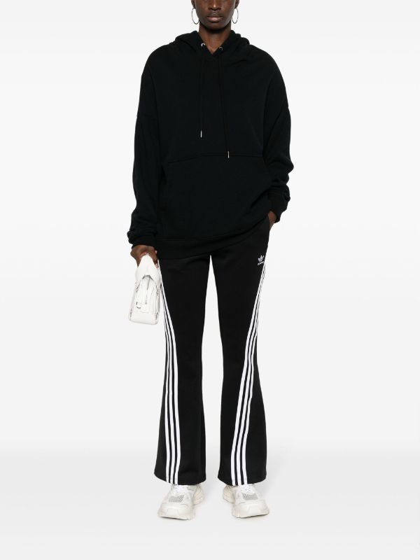 Adidas logo-embroidered Flared Trousers - Farfetch