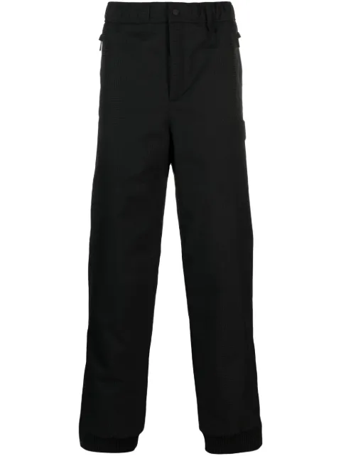 FENDI logo-patch straight-leg ski trousers
