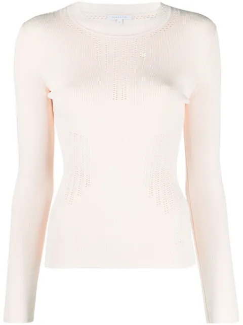 Patrizia Pepe crew-neck open-knit jumper