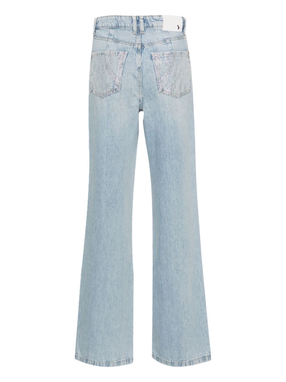 Patrizia Pepe Straight jeans met lichte wassing Blauw