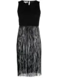 Patrizia Pepe fringe-trimmed tank top - Black