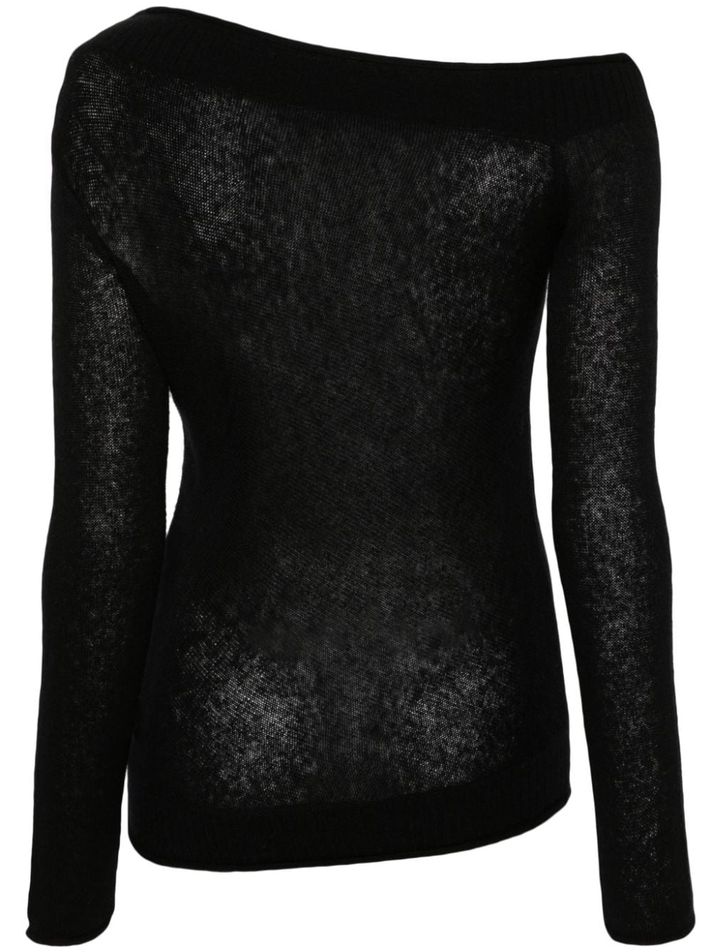 Image 2 of Patrizia Pepe boat-neck brushed-effect jumper