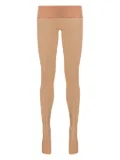 Maison Close logo-intarsia semi-sheer tights - Neutrals