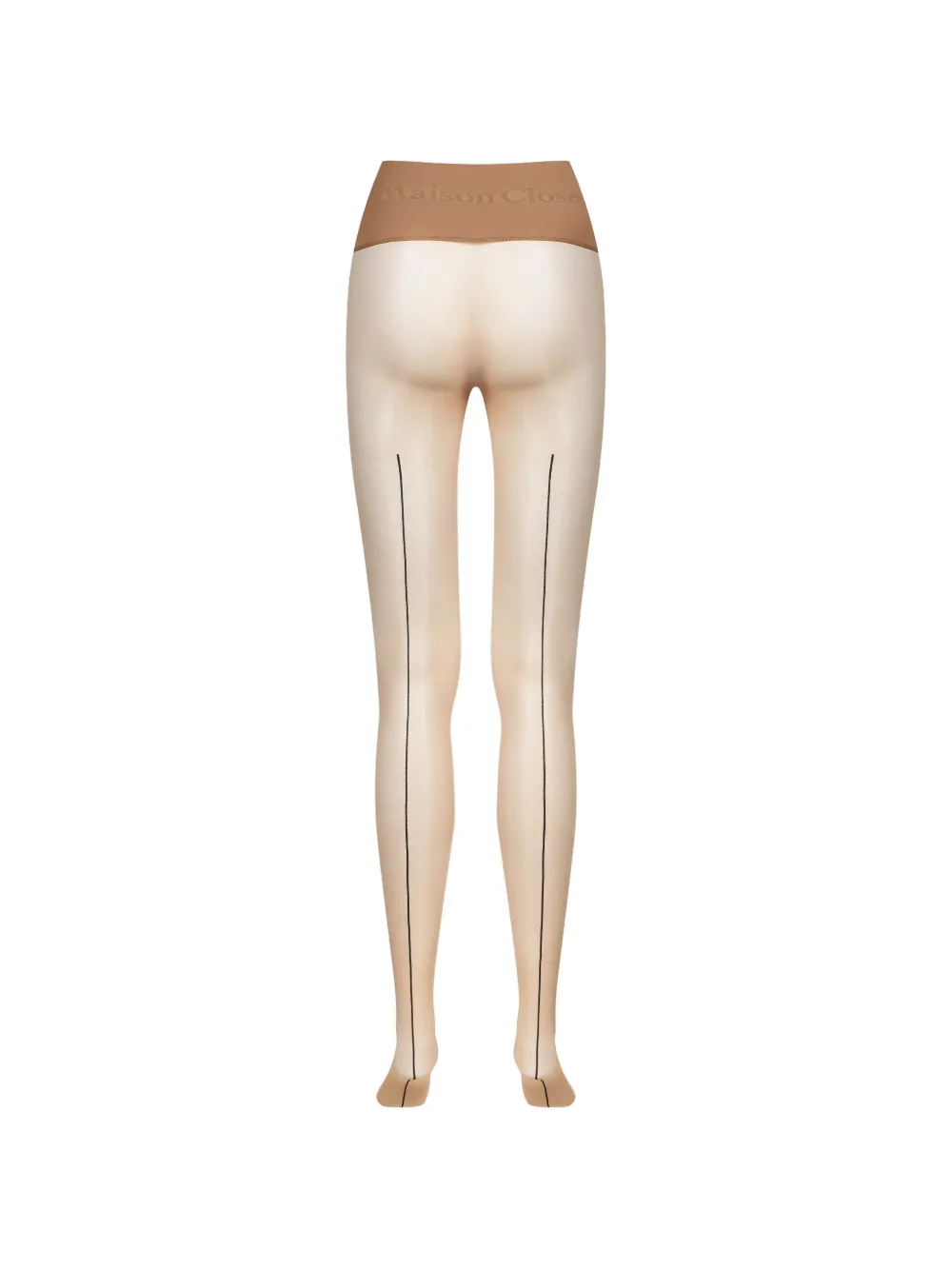Maison Close Panty met logoprint Beige
