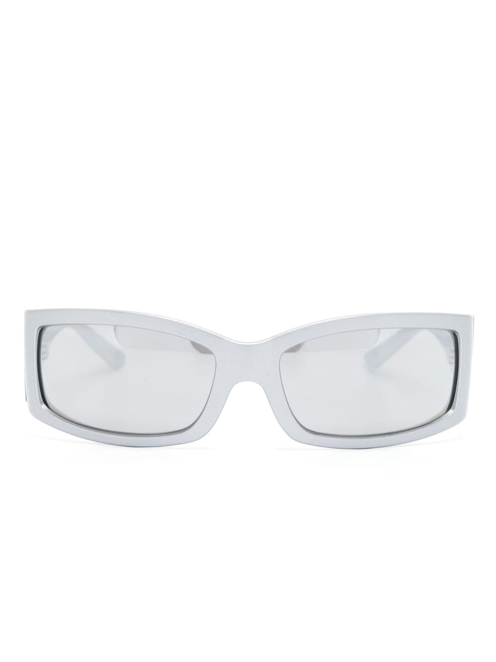 Dolce & Gabbana Re-edition Rectangle-frame Tinted Sunglasses In Silver