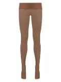 Maison Close logo-intarsia semi-sheer tights - Neutrals