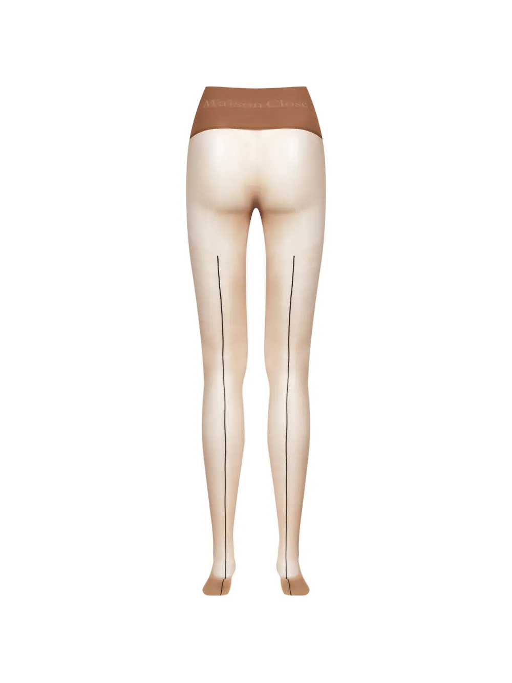 Maison Close Panty met logoprint Beige