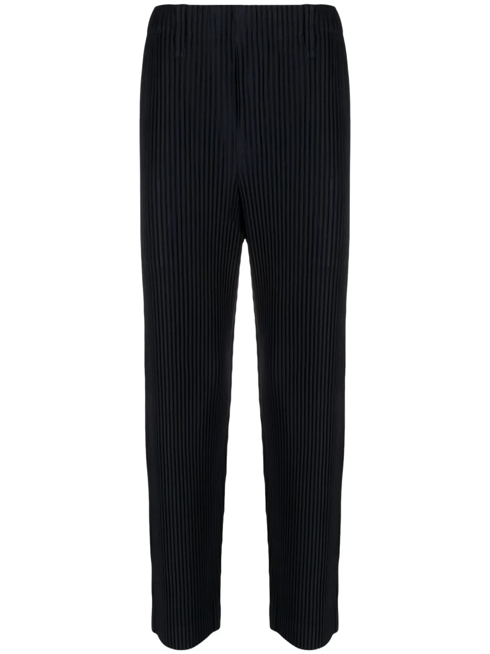 Issey Miyake Men pleated tapered trousers - Blu