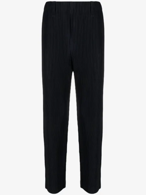 Issey Miyake Men pantalon fuselé à design plissé