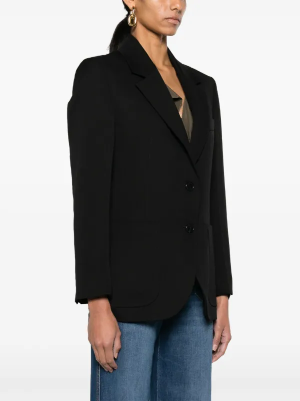 Victoria Beckham Gabardine single-breasted Blazer | Black