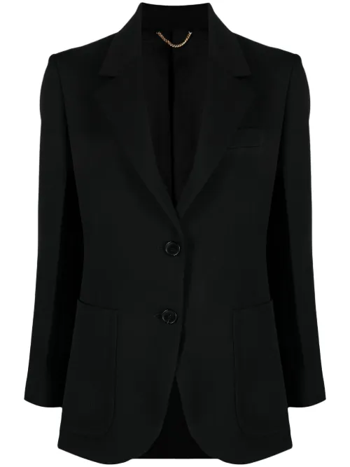 Blazer Gabardine à simple boutonnage - Victoria Beckham - Modalova