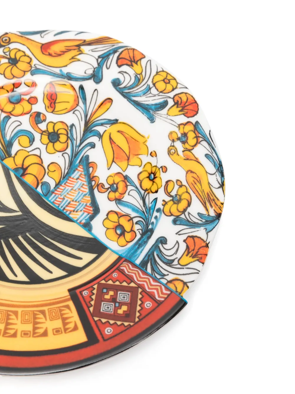 Seletti Hybrid Huricanga Asymmetric Fruit Plate In Red