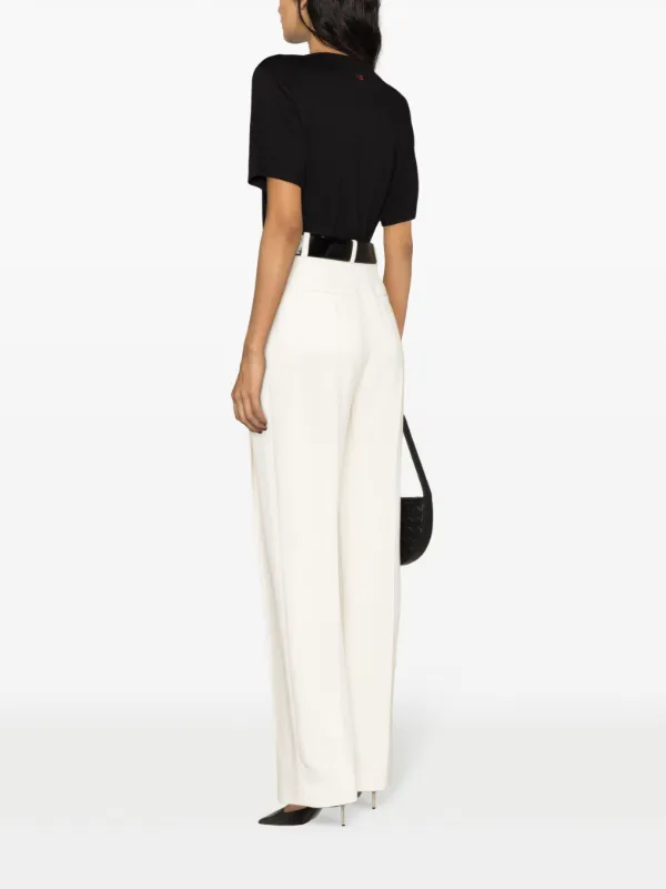 Victoria Beckham スローガン Tシャツ | ブラック | FARFETCH JP