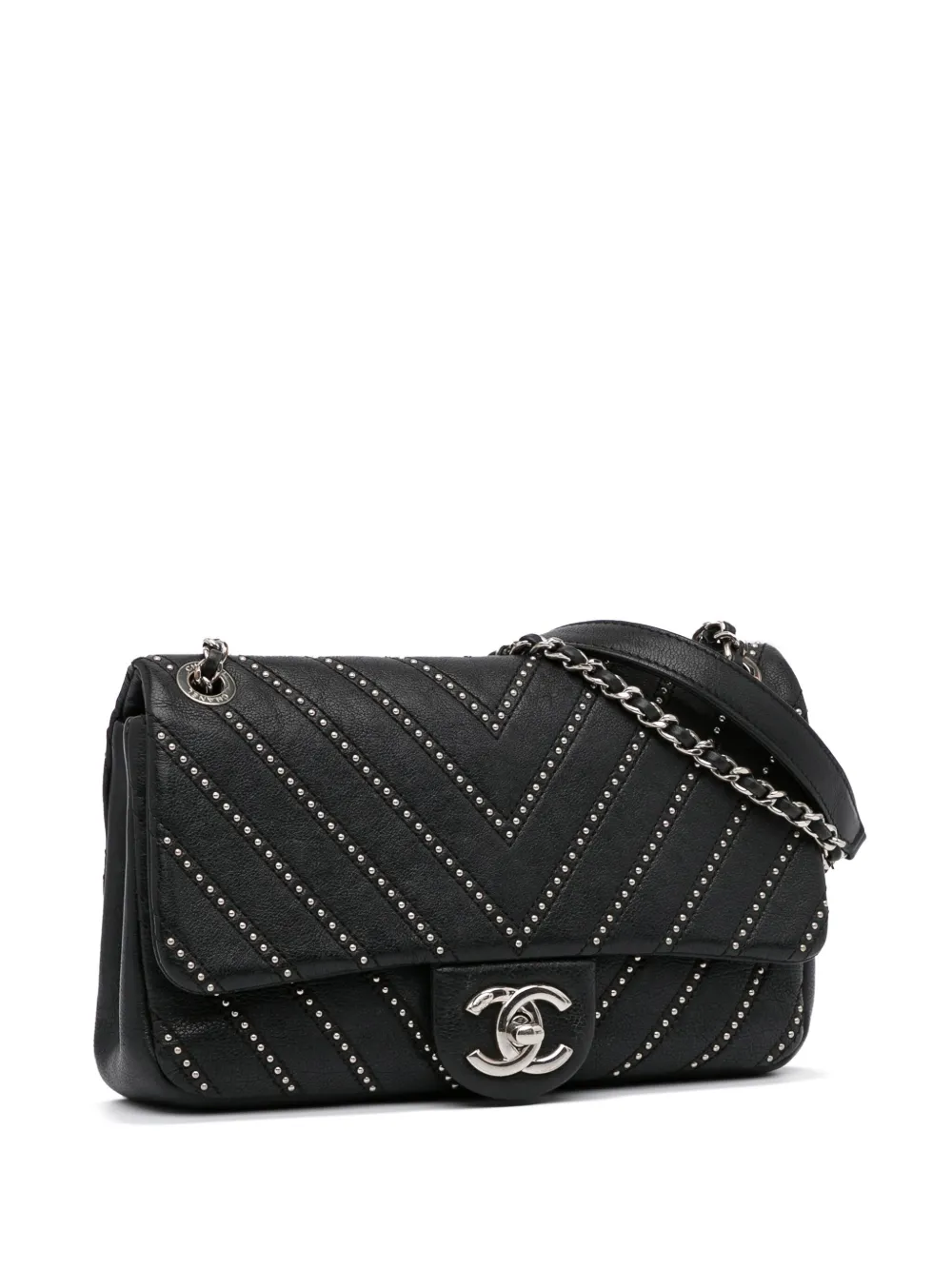 CHANEL Pre-Owned Mini Chevron Stud Wars Classic Flap Shoulder Bag - Farfetch