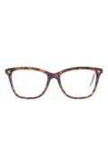Snob butterfly frame clip-on glasses - Brown
