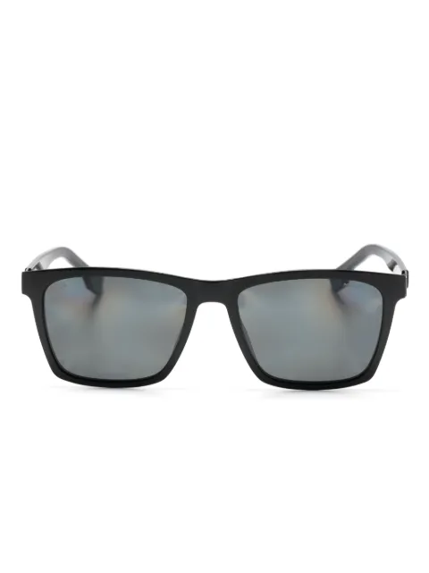 BOSS logo-engraved square-frame sunglasses