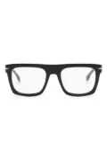 BOSS D-frame glossy-finish glasses - Black