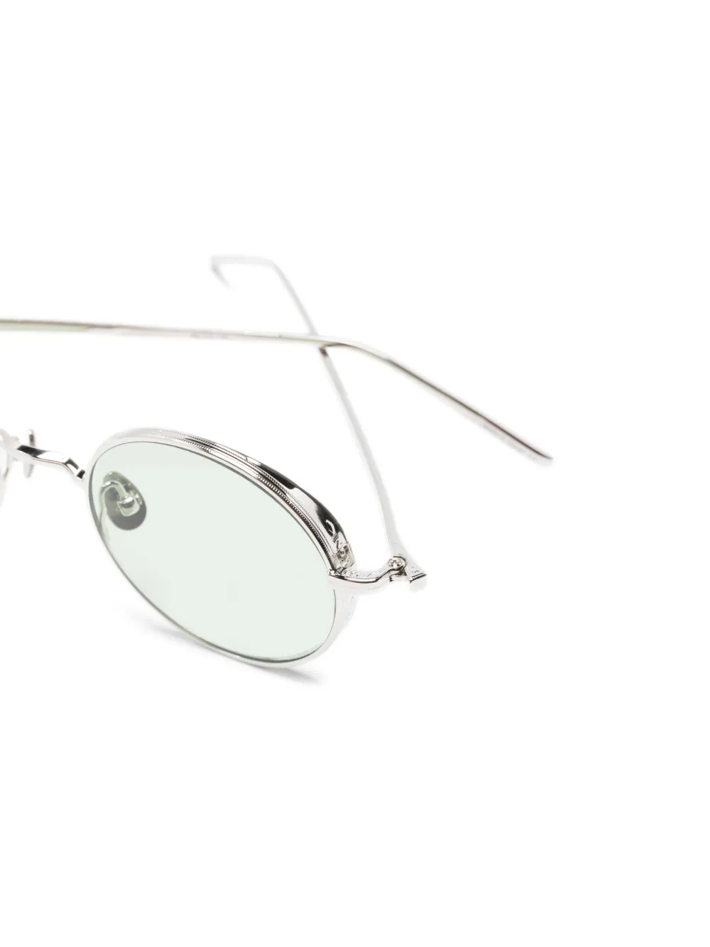 Matsuda M3087 zonnebril met rond montuur Zilver