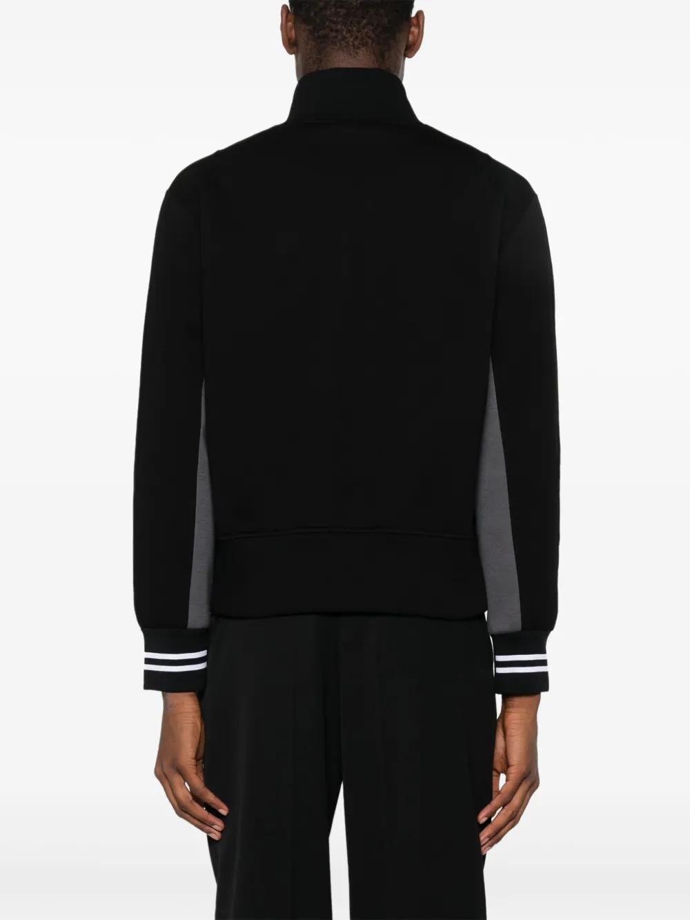 Neil Barrett Stripe-detailing Two-tone Jacket In Schwarz