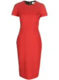 Victoria Beckham crepe shift dress - Red