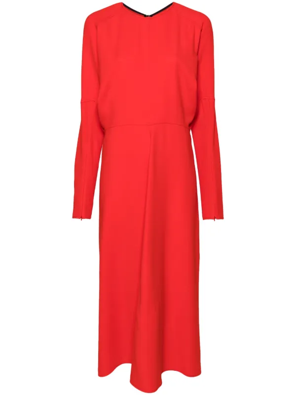 ワンピース VICTORIA BECKHAM Women Mid Skirts 1125WDR005195B1991 red Victoria Beckham | Gathered Waist Midi Dress in Red
