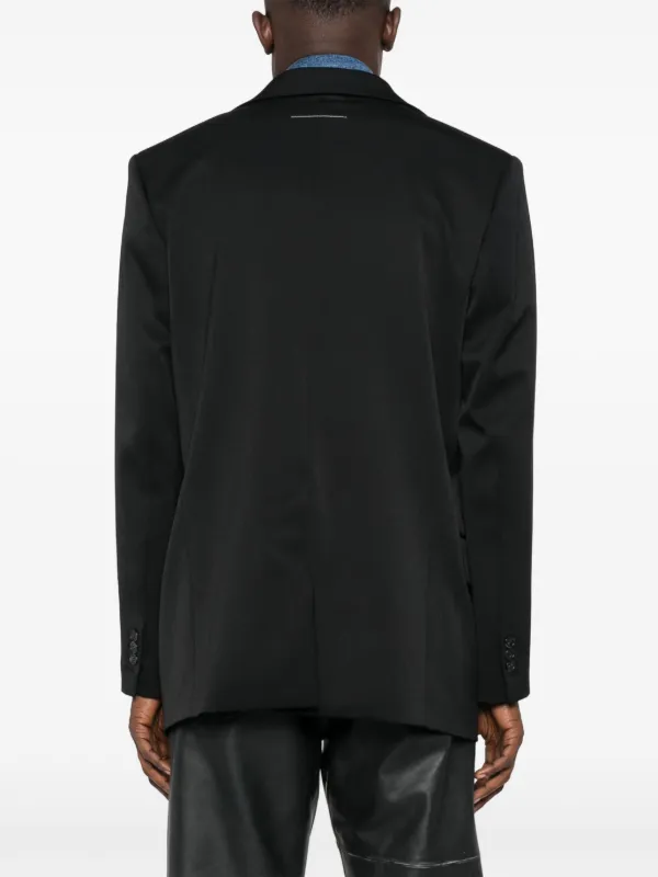 MM6 Maison Margiela レイヤード シングルジャケット | ブラック  