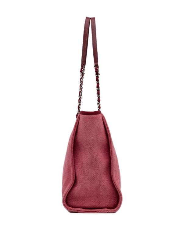 Deauville fabric handbag Chanel Beige in Cloth - 35416323