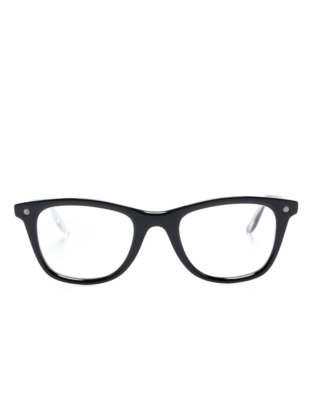 Nino square-frame clip-on glasses